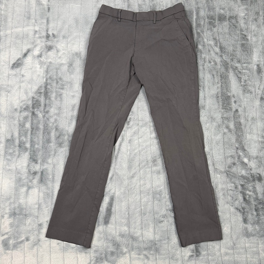 Tommy Hilfiger Mens Stretch Chino Pants Charcoal Gray 30W x 30L RN 90736